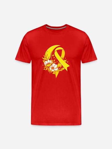 Cancer Child Cancer Survivor - Men's Premium Organic T-Shirt - red