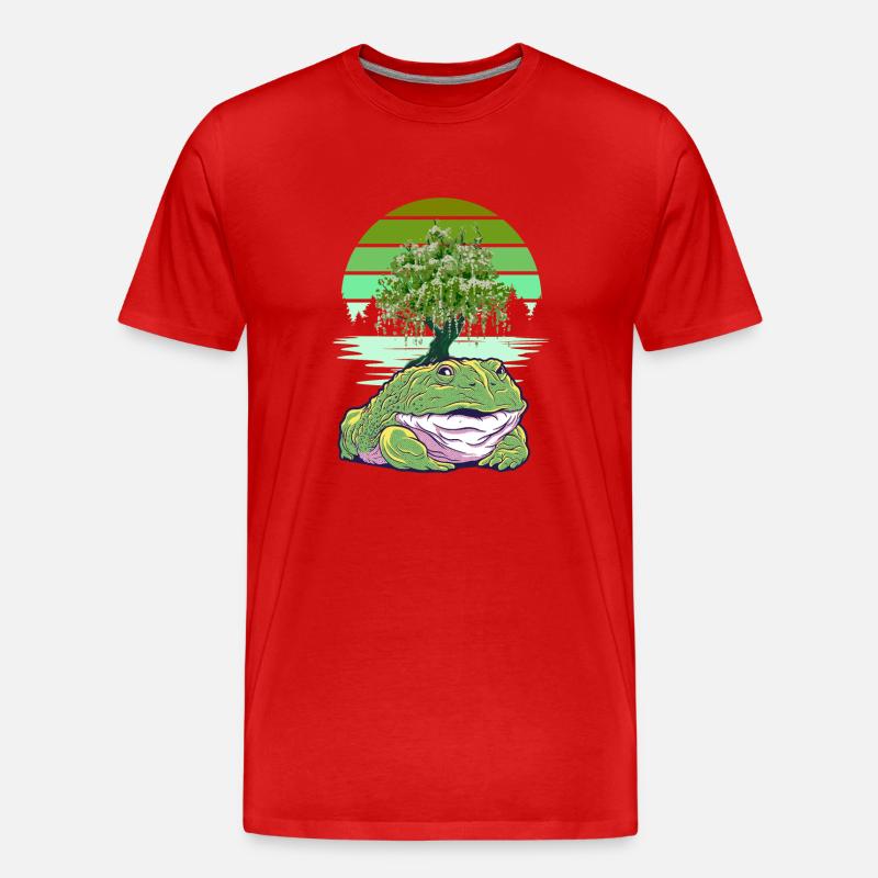 Grenouille Grenouilles Crapauds Crapauds - T-shirt bio Premium Homme - rouge