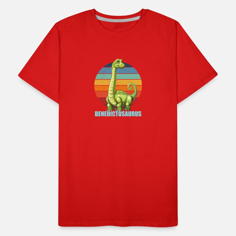 Idée cadeau Benedictosaurus pour Benedict T-shirt bio Premium Homme