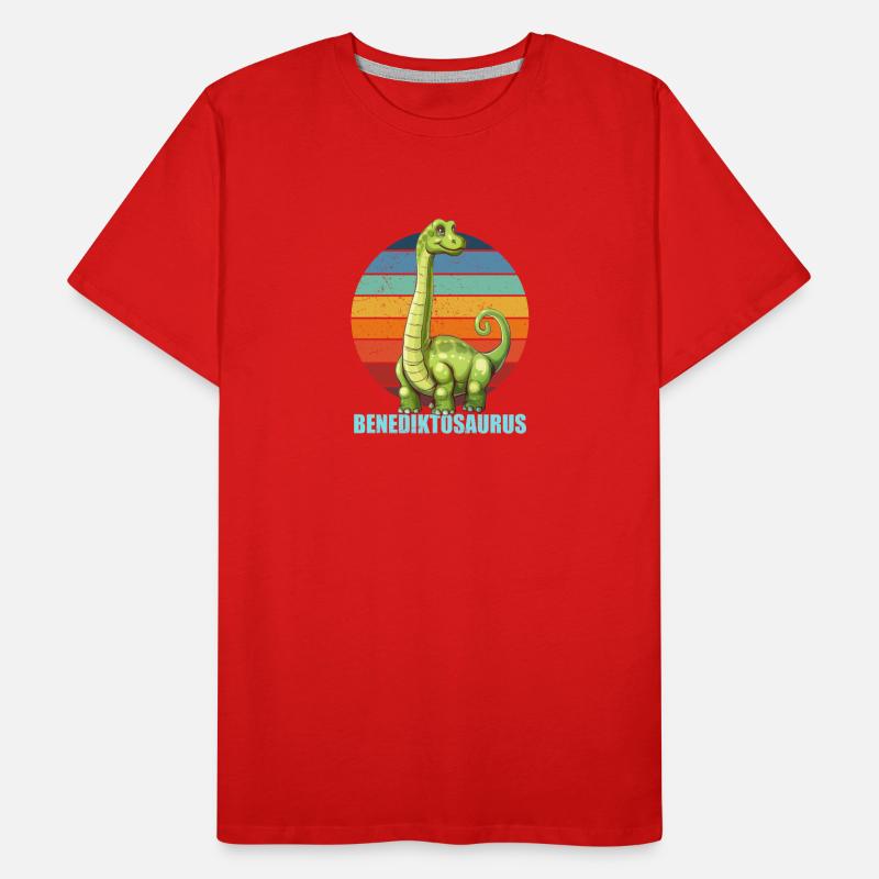 Idée cadeau Benediktosaurus pour Benedict T-shirt bio Premium Homme