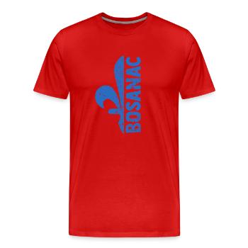 Bosnien Flagge Bosna Shirt – Perfektes Bosnische - Männer Premium Bio T-Shirt - Rot - Vorne - Damien (186cm)