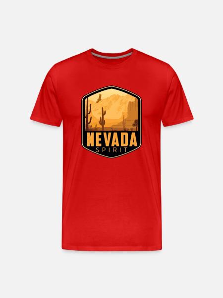 Logo Nevada Spirit - Men's Premium Organic T-Shirt - red