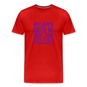Auto Oldtimer Racing Autoliebhaber Auto-Veteranen - Männer Premium Bio T-Shirt - Rot - Vorne - Damien (186cm)