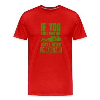Auto Oldtimer Racing Autoliebhaber Auto-Veteranen - Männer Premium Bio T-Shirt - Rot - Vorne - Damien (186cm)