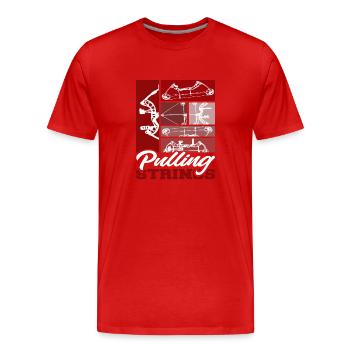 Tir à l’arc Tir à l’arc Tir à l’arc - T-shirt bio Premium Homme - rouge - Devant - Damien (186cm)