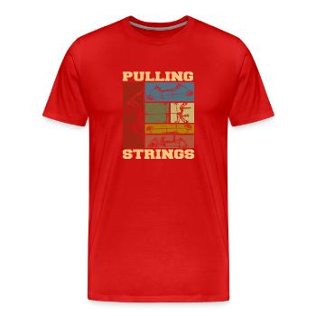 Tir à l’arc Tir sportif Tir à l’arc - T-shirt bio Premium Homme - rouge - Devant - Damien (186cm)