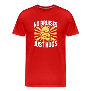 Sensibilisierung Für Häusliche Gewalt - Männer Premium Bio T-Shirt - Rot - Vorne - Damien (186cm)