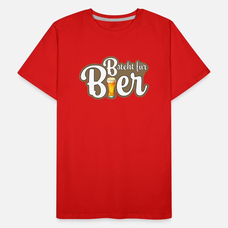 B comme bière T-shirt bio Premium Homme