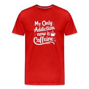 Genesung Nach Alkoholabhängigkeit Nüchternheit Aa - Männer Premium Bio T-Shirt - Rot - Vorne - Damien (186cm)