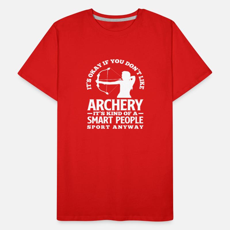 Bogen Bogenschießen Hobby Geschenkidee Männer Premium Bio T-Shirt