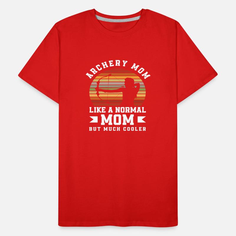 Bogen Mama Mutter Bogenschießen Männer Premium Bio T-Shirt