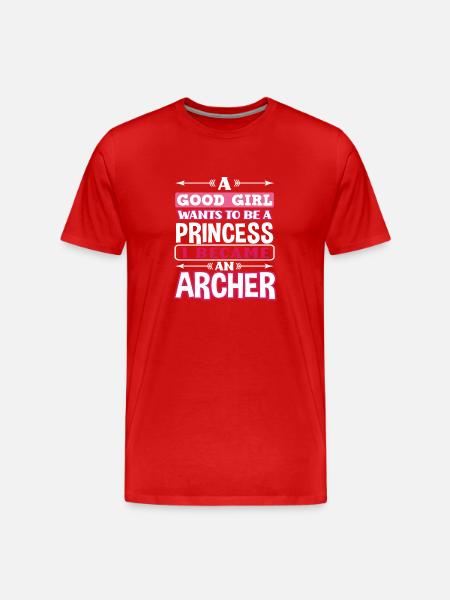 Love Archery Archery - Men's Premium Organic T-Shirt - red