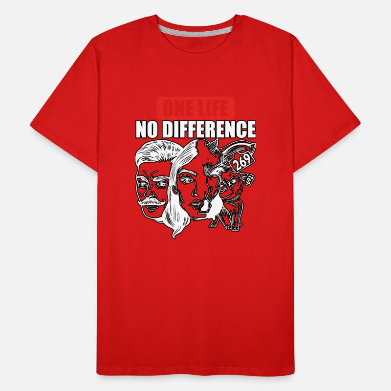 Une vie, pas de différence, l’égalité T-shirt bio Premium Homme