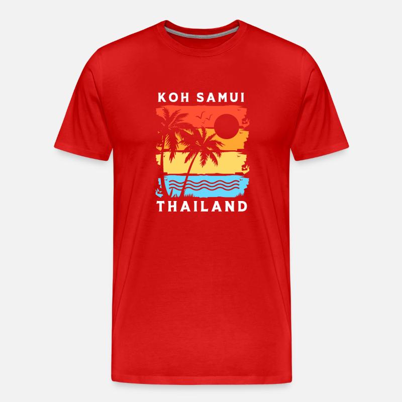 Thai - Männer Premium Bio T-Shirt - Rot