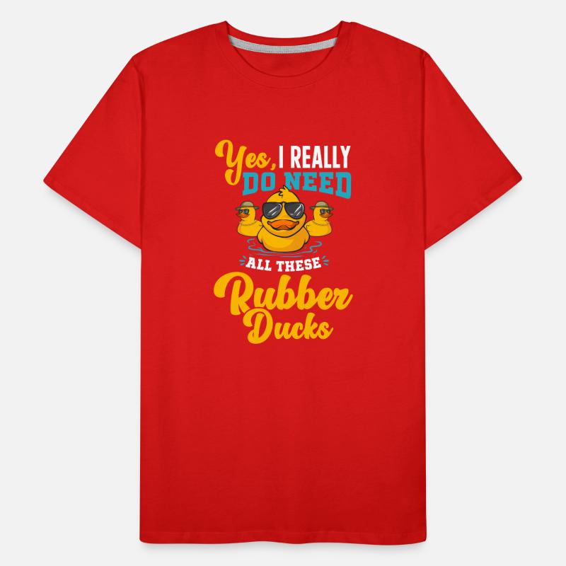 Quietscheentchen Quietscheente Gummiente Männer Premium Bio T-Shirt