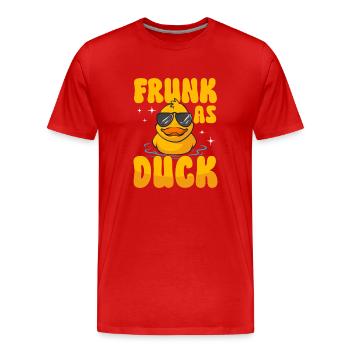 Rubber Duck Rubber Duck - Men's Premium Organic T-Shirt - red - Front - Damien (186cm)