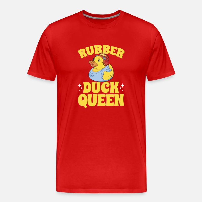Quietscheentchen Quietscheente Gummiente - Männer Premium Bio T-Shirt - Rot