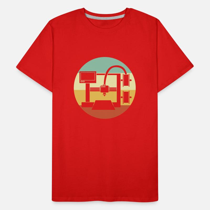 Impression 3D T-shirt bio Premium Homme