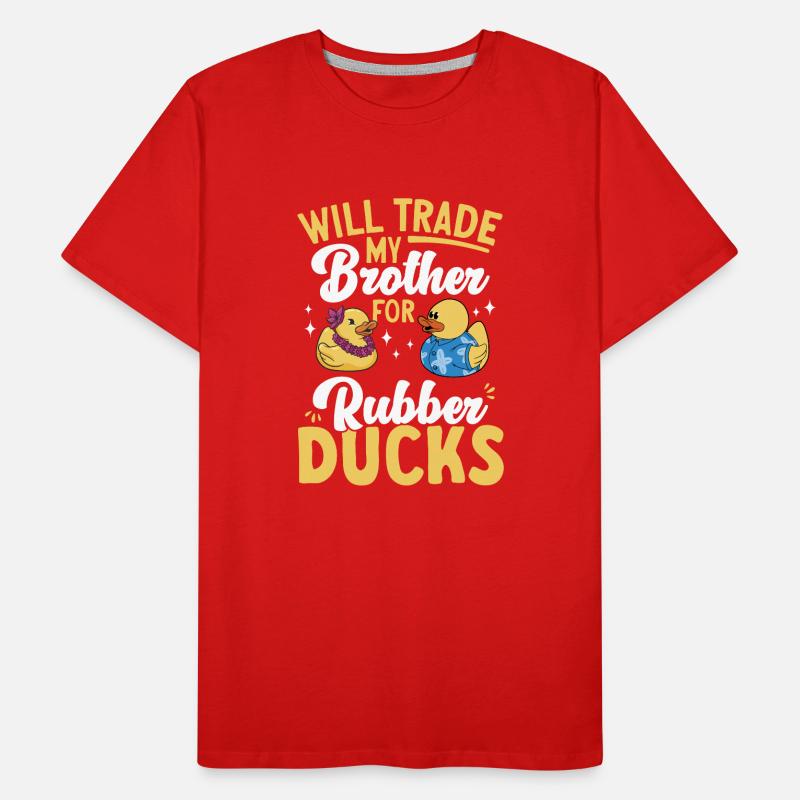 Quietscheentchen Quietscheente Gummiente Männer Premium Bio T-Shirt