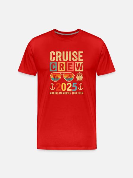 Cruise Crew 2025 - Men's Premium Organic T-Shirt - red