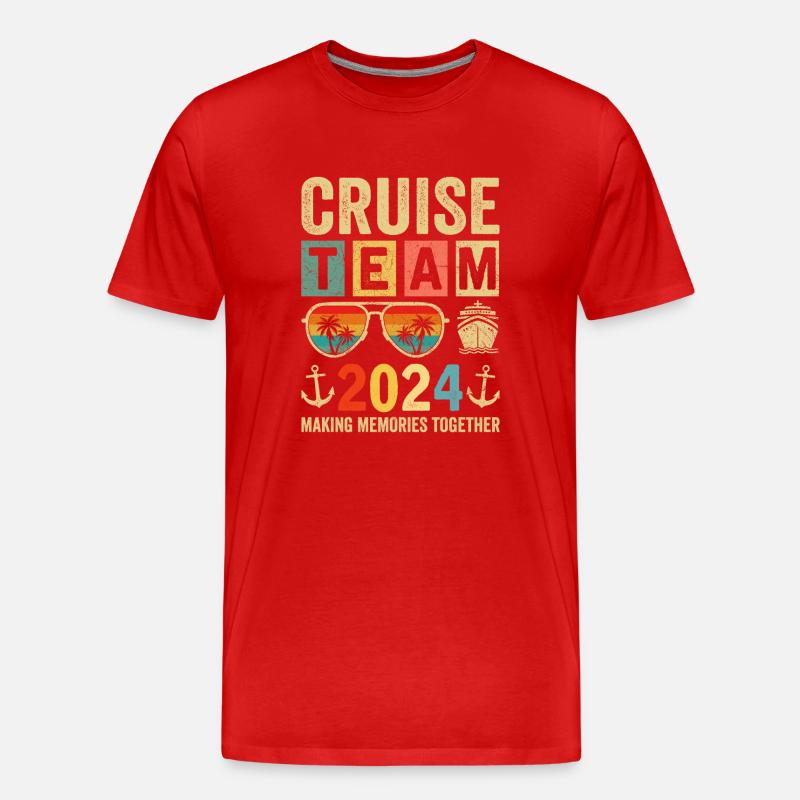 Cruise Team 2024 - Männer Premium Bio T-Shirt - Rot