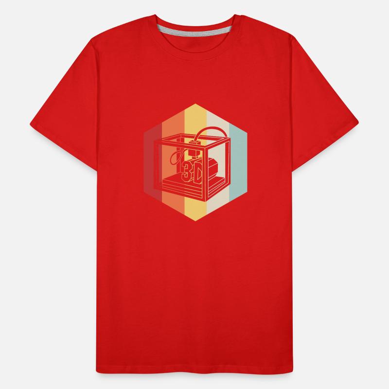 Impression 3D T-shirt bio Premium Homme
