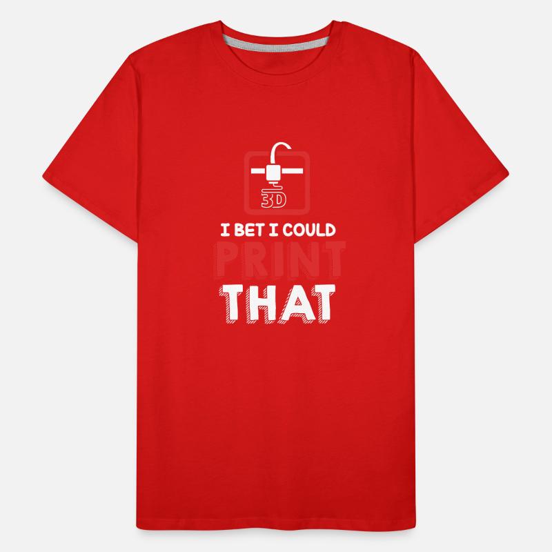 Impression 3D T-shirt bio Premium Homme