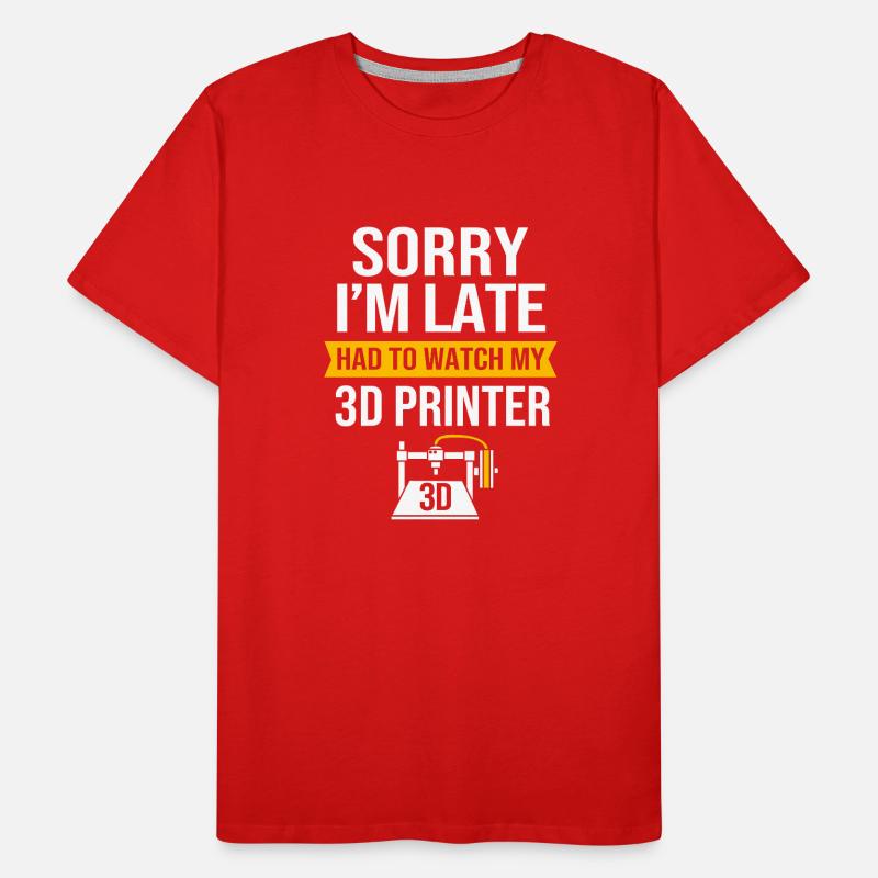 Impression 3D T-shirt bio Premium Homme
