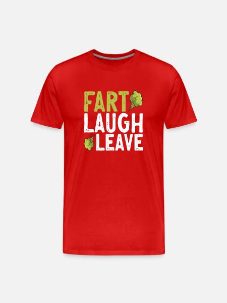 fart farting farting farting - Men's Premium Organic T-Shirt - red
