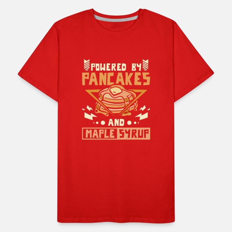 Alimenté par des crêpes et du sirop d’érable T-shirt bio Premium Homme