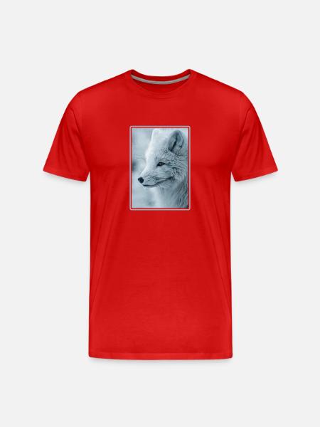 Arctic Fox Polarfüchse Polarfuchs - Men's Premium Organic T-Shirt - red
