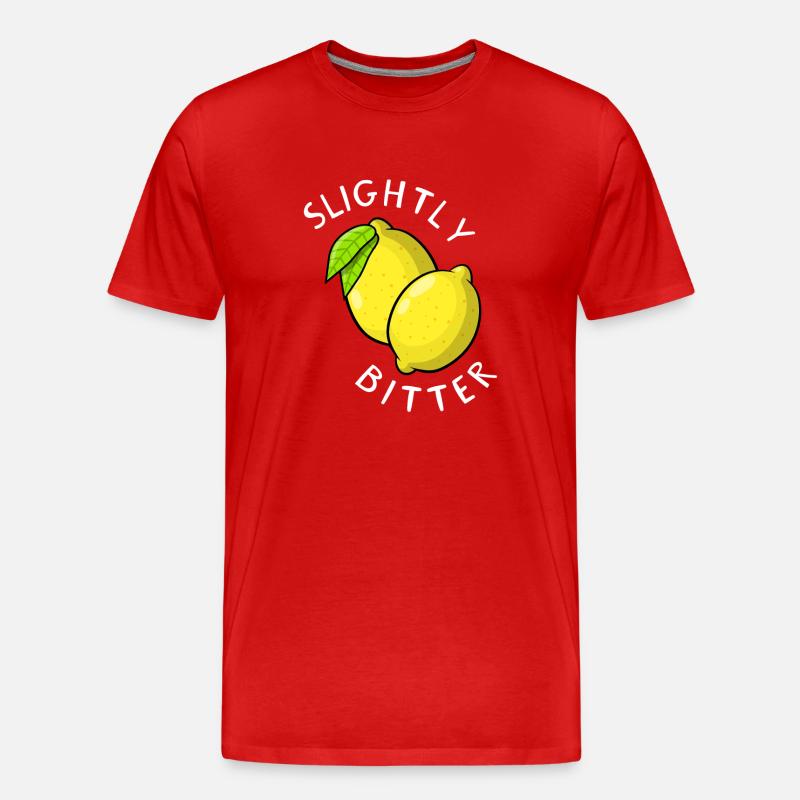 Leicht bitter - Männer Premium Bio T-Shirt - Rot