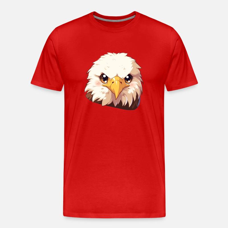 Bald Eagle Weißkopfseeadler - Männer Premium Bio T-Shirt - Rot