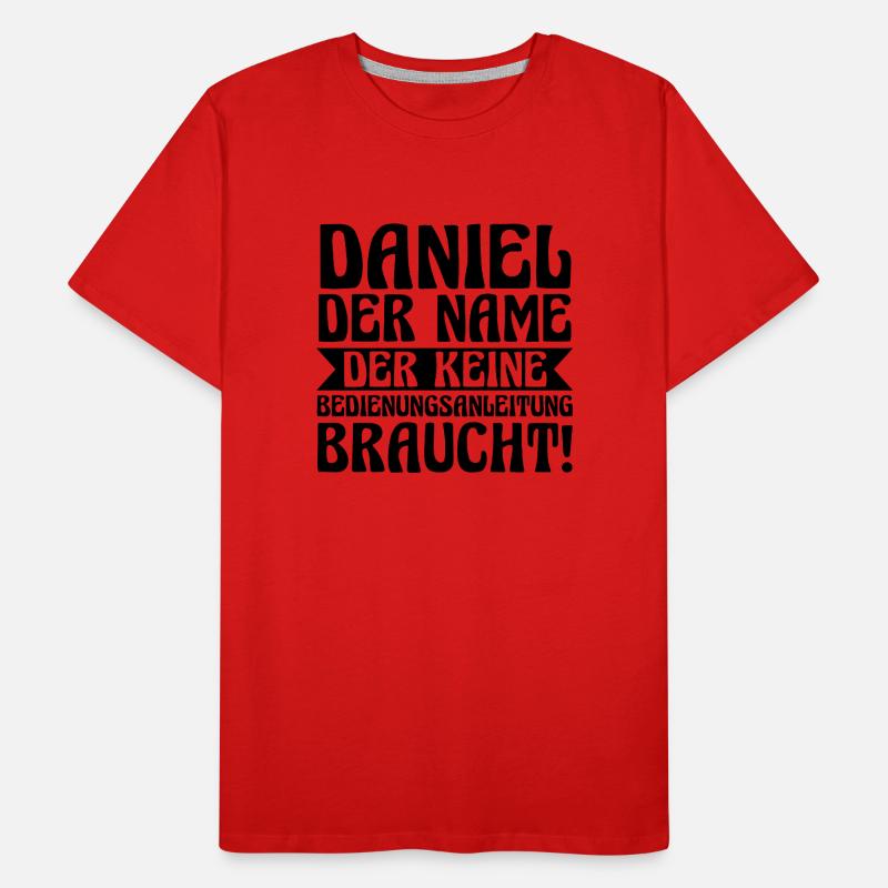 First name Daniel Men's Premium Organic T-Shirt