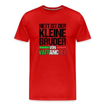Italien Italiener Vaffanculo - Männer Premium Bio T-Shirt - Rot - Vorne - Damien (186cm)