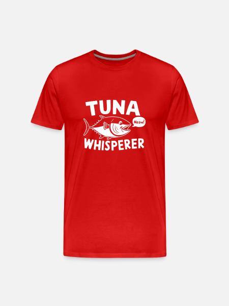 Thunfisch - Männer Premium Bio T-Shirt - Rot
