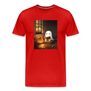 Halloween Geschenk Frauen Geist Männer Kinder Deko - T-shirt bio Premium Homme - rouge - Devant - Damien (186cm)