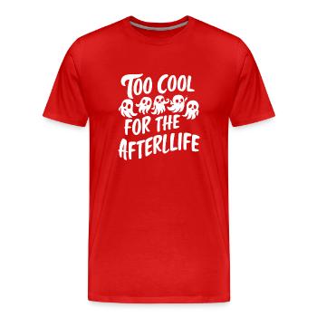 Appât fantôme Halloween Parapsychologie Paranormal - T-shirt bio Premium Homme - rouge - Devant - Damien (186cm)