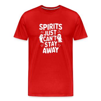 Ghost Bait Halloween Parapsychology Paranormal - Men's Premium Organic T-Shirt - red - Front - Damien (186cm)
