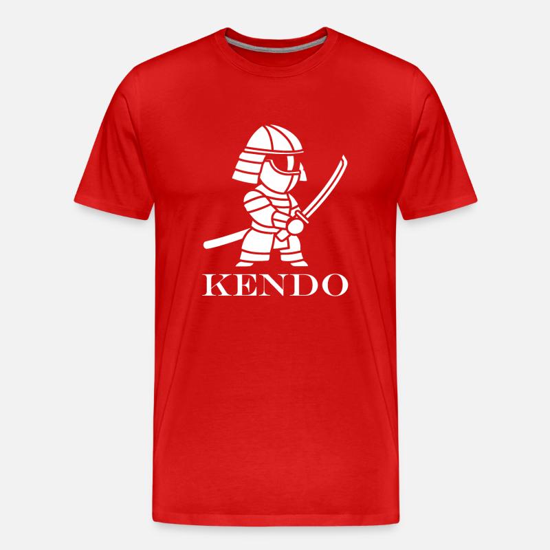 KENDO - Männer Premium Bio T-Shirt - Rot