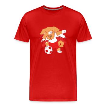 Poland Polish - Men's Premium Organic T-Shirt - red - Front - Damien (186cm)