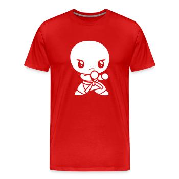 karate - T-shirt bio Premium Homme - rouge - Devant - Damien (186cm)