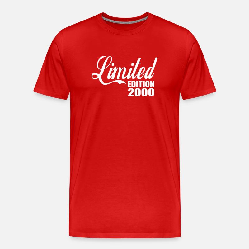 Limited Edition 2000 - Männer Premium Bio T-Shirt - Rot
