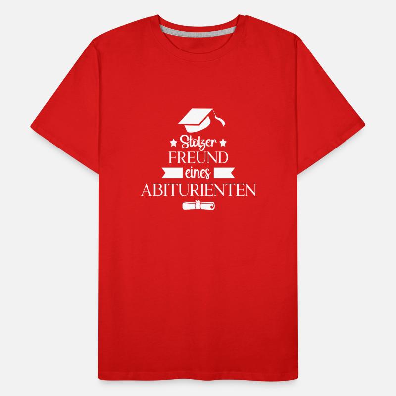 Stolzer Freund eines Abiturienten Männer Premium Bio T-Shirt