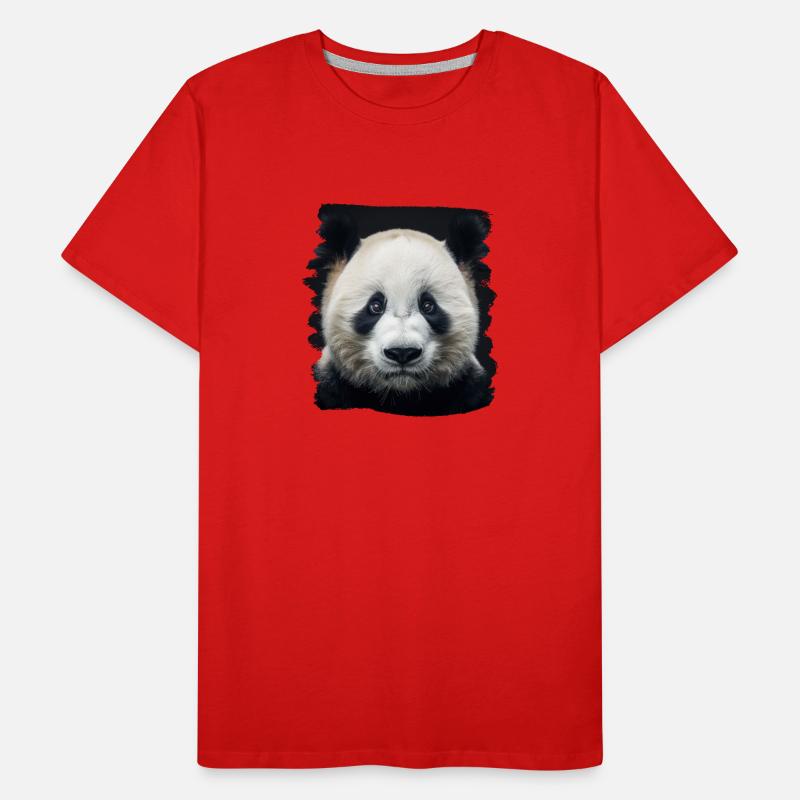 Panda géant Pandas Große Pandas Großer Panda T-shirt bio Premium Homme