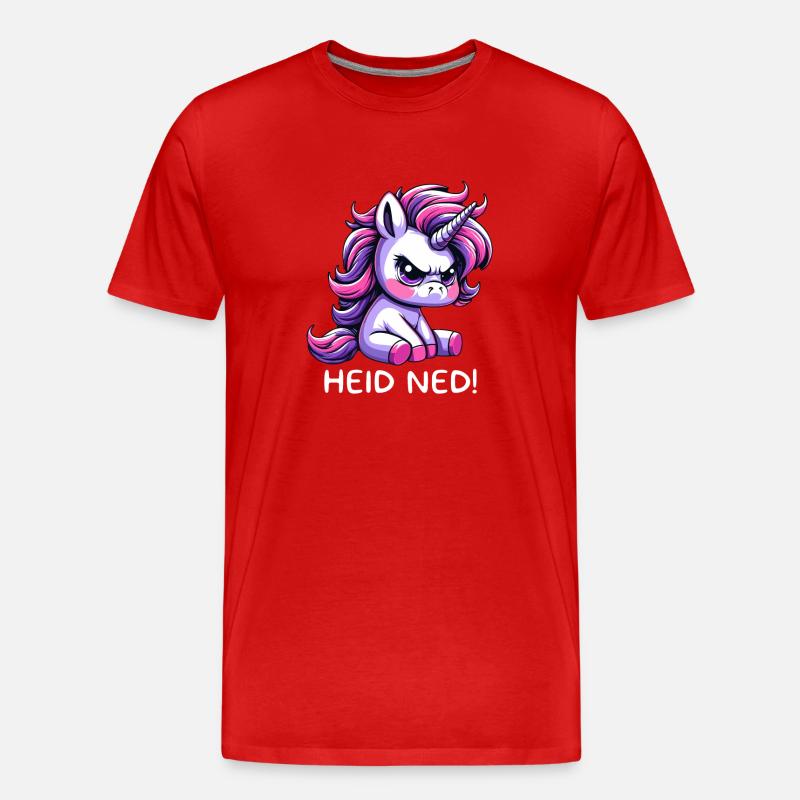 Heid Ned - Männer Premium Bio T-Shirt - Rot