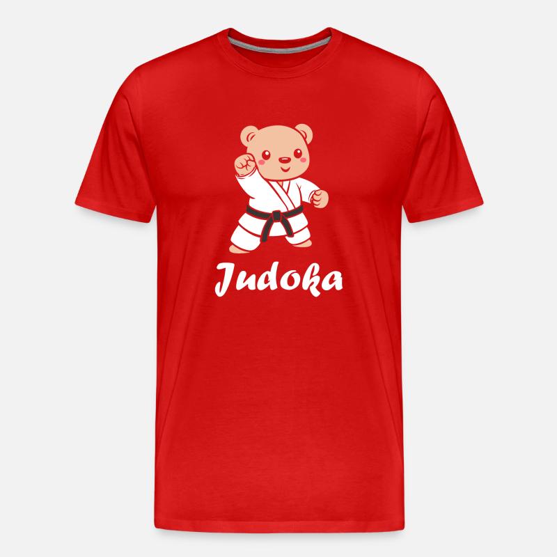 Judo - Männer Premium Bio T-Shirt - Rot