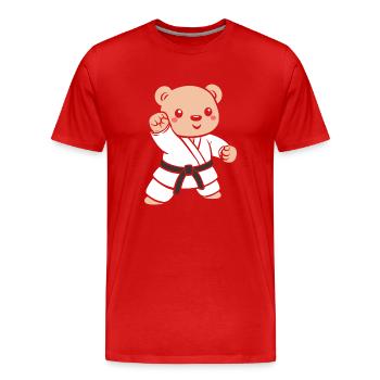 Judo - Männer Premium Bio T-Shirt - Rot - Vorne - Damien (186cm)