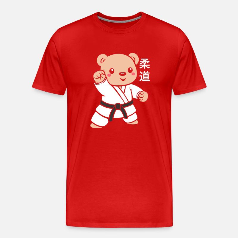 Judo - Männer Premium Bio T-Shirt - Rot