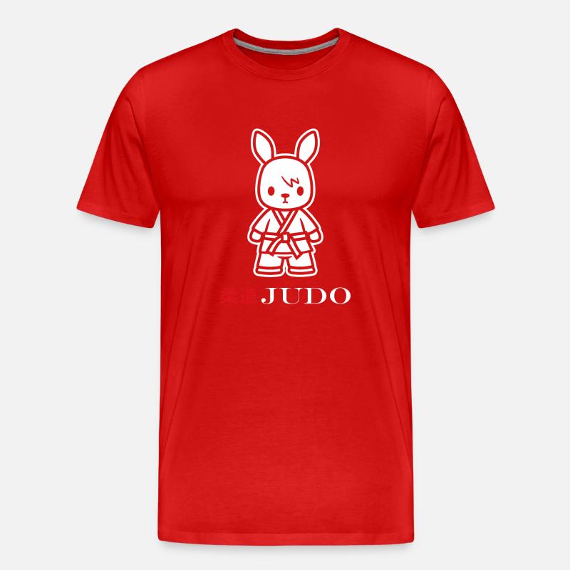 Judo - Männer Premium Bio T-Shirt - Rot